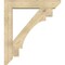 Ekena Millwork Merced Slat Rough Sawn Bracket w/ Offset Brace, Douglas Fir, 8"W x 42"D x 48"H BKT0806X42X48MRC06RDF - alternate 3
